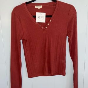 Burgundy long sleeve